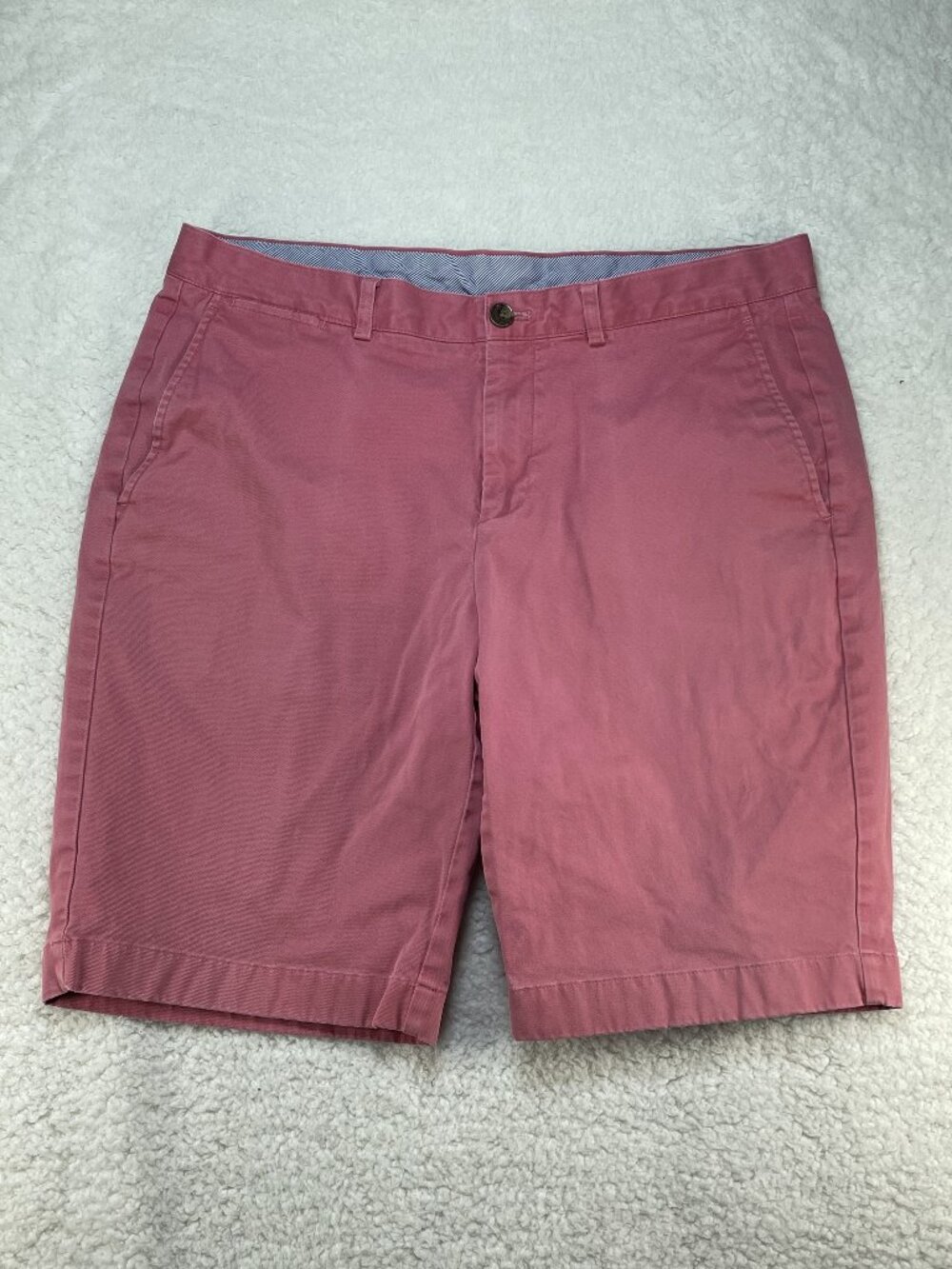 Brooks Brothers Mens Shorts Size 36 Red Slash Pocket Cotton Stretch 36x10